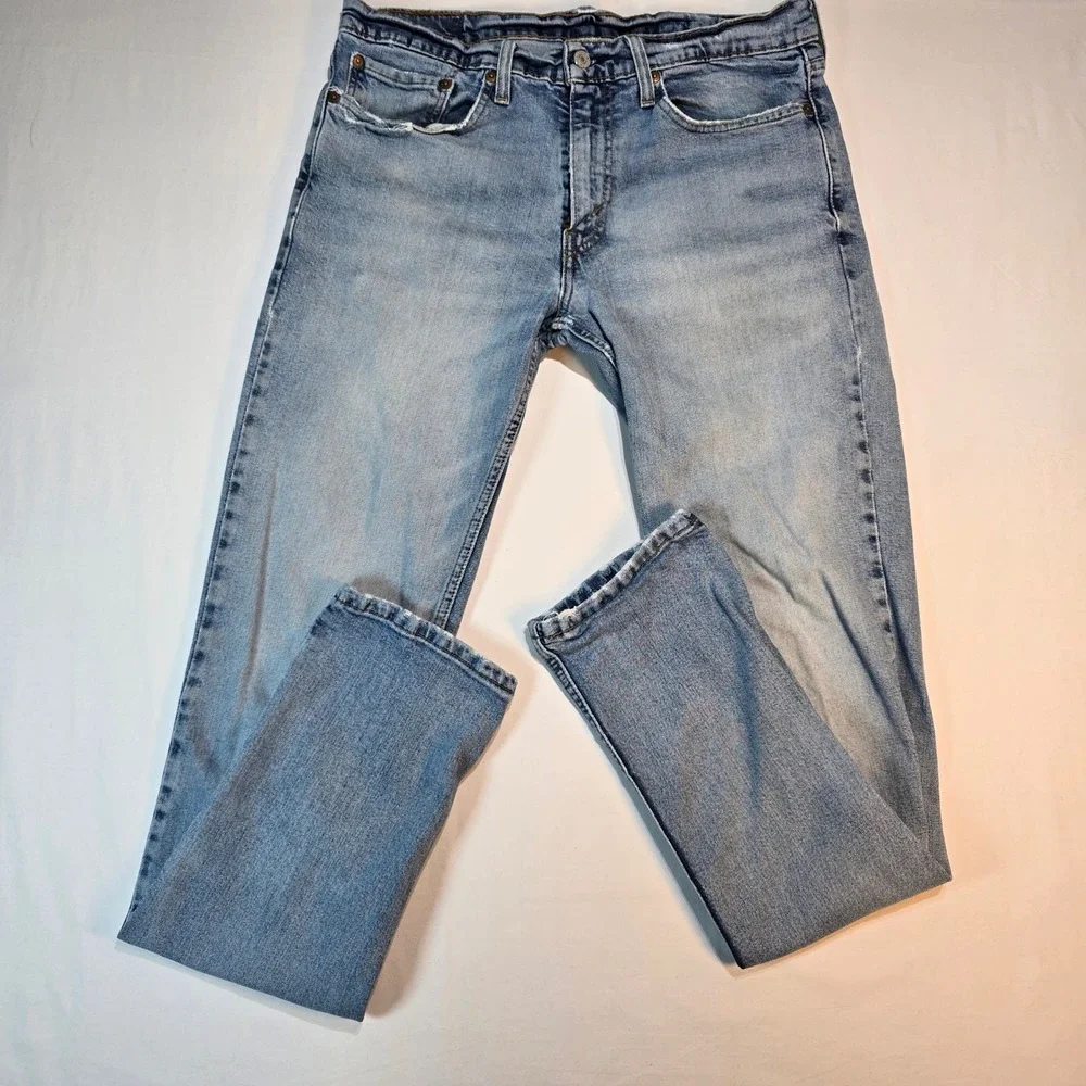Levis 511 Slim Fit Light Wash Blue Denim Jeans Mens 34x36 04511-2210 - Picture 3 of 16